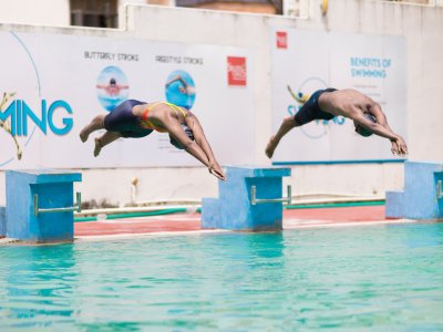sosh swimming 400x300 Swimming Pool facility at Silver Oaks International School Whitefield